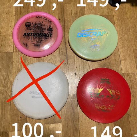 Discgolf discer selges rimelig!