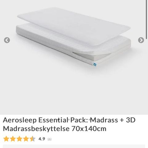 Aerosleep madrass + 3D madrasstrekk