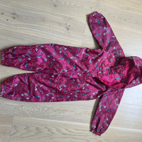 Helt Ny! Ultratynn Rosa Enhjørning Regn/pakkedress Str98+/ Barneklær