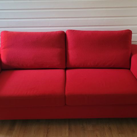 Rød bolia sofa