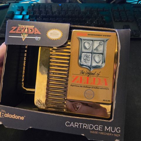 Zelda cartridge mug