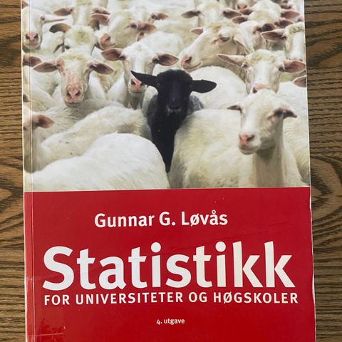 Statistikk for universiteter og høyskoler(Gunnar G. Løvås)