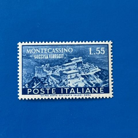 Italia 1951 Monte Cassino postfrisk