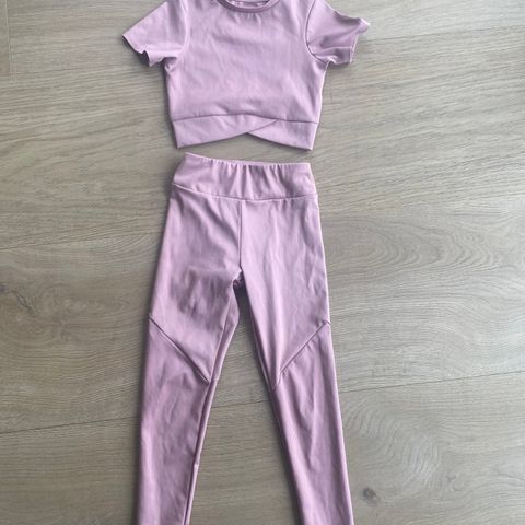 Zara treniningsett i rosa farge, str 6-7 år (120cm)