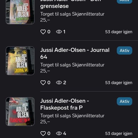 BOKPAKKE MED JUSSI ADLER-OLSEN!