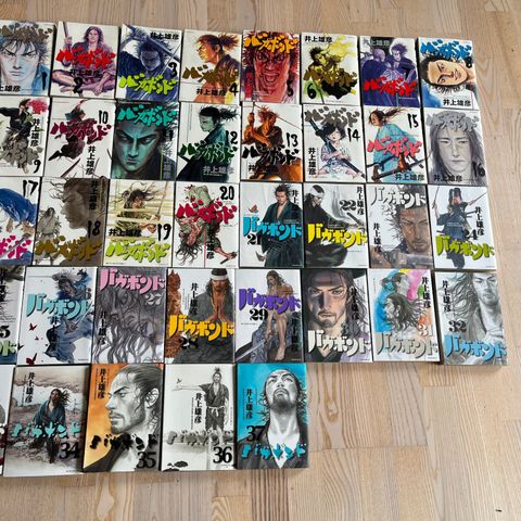 Japansk manga, tegneserie, Vagabond av Takehiko Inoue, 1-37 bind