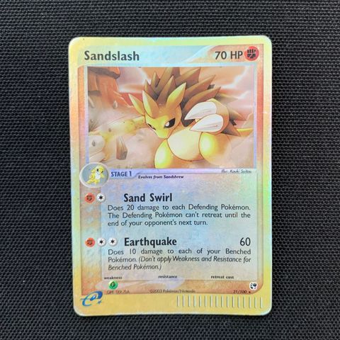 Sandslash (reverse holo) sandstorm