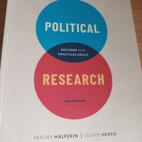 Political reseach: methods and practical skills til salgs