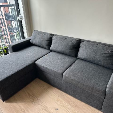 IKEA Sovesofa grå/svart