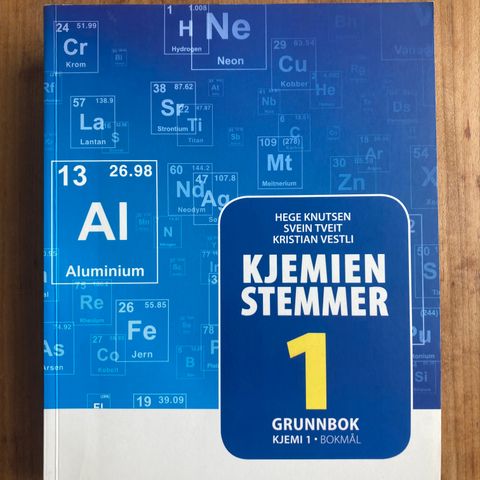 Kjemien stemmer 1 og 2 (grunnbøker og studiebøker)