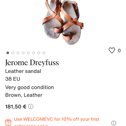 Jerome Dreyfuss skinn sandaler  