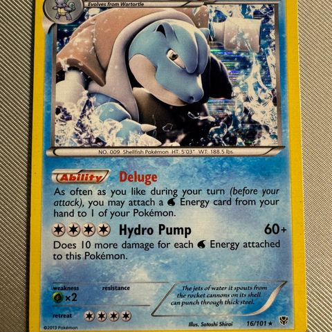 Blastoise 16/101 Holo