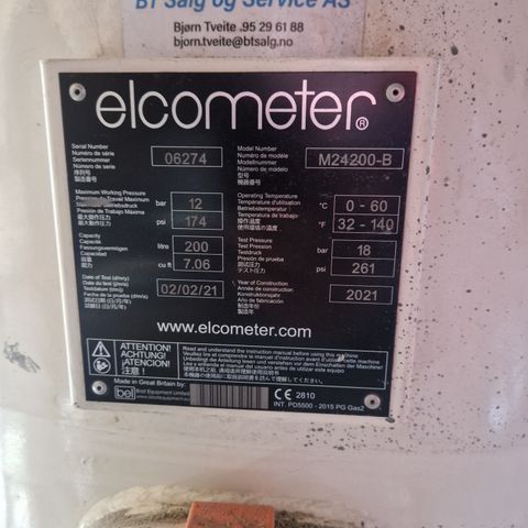 Elcometer 200l sandblåser