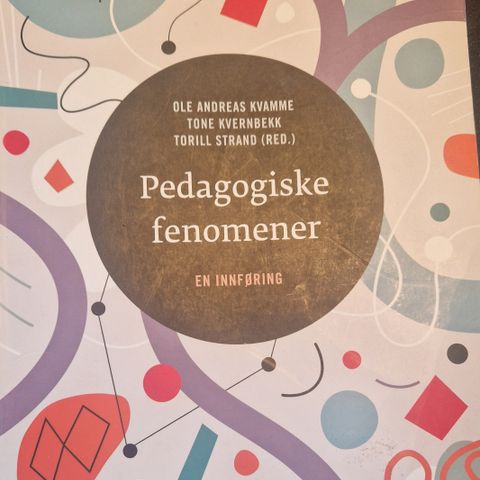 Pedagogiske fenomener. En innføring.