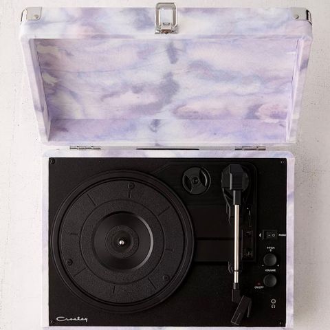 Crosley UO Exclusive Tie-Dye Canvas Cruiser Bluetooth Record Player