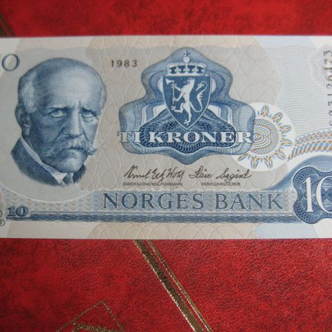 10 kr  1983 serie CØ unc