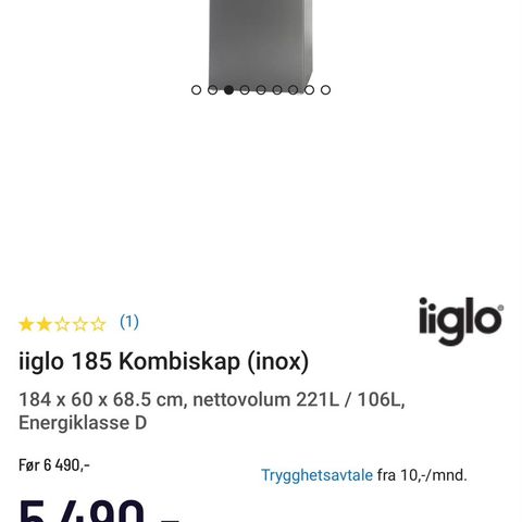 Iiglo kombiskap.