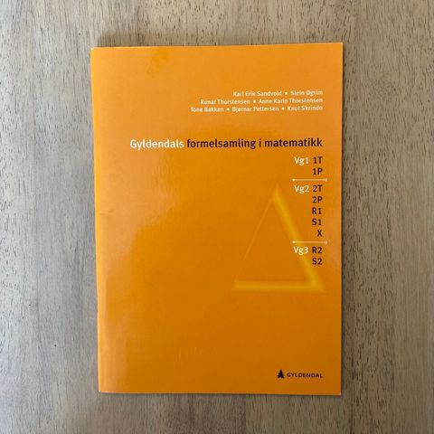 Gyldendals formelsamling i matematikk