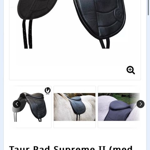 Taur barbackpad i skinn