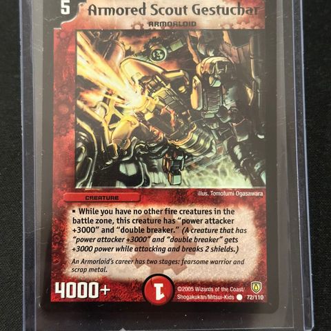 Duel Masters - Armored Scout Gestuchar 72/110