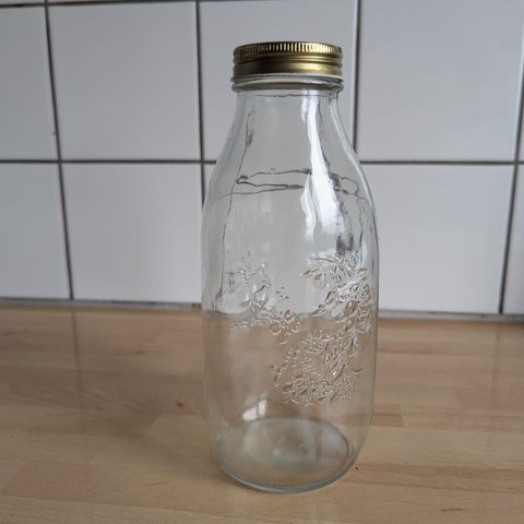 Glasskrukke, 1 liter