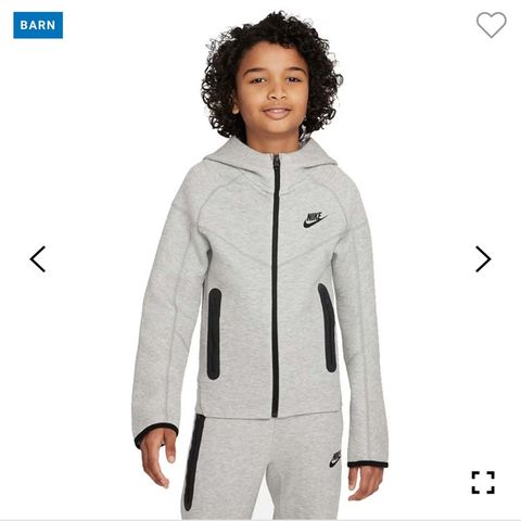 Nike tech fleece-sett til junior