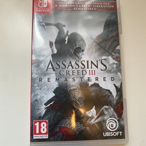 Assasains creed 3 remastered Nintendo switch spill