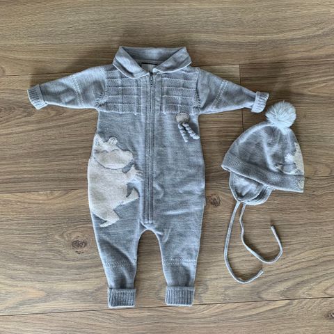 Lillelam Mummi ulldress 56 + lue