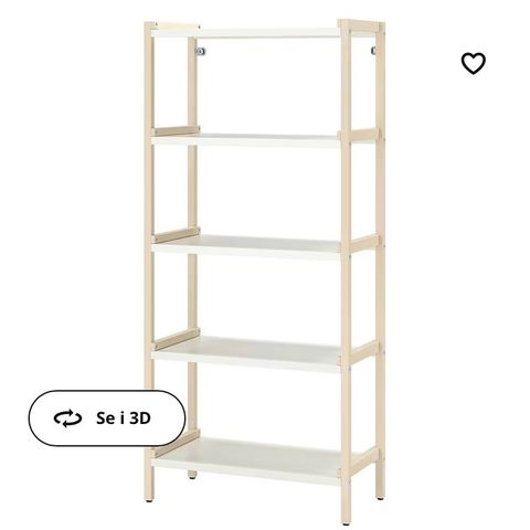 Ekenabben-hylle fra Ikea