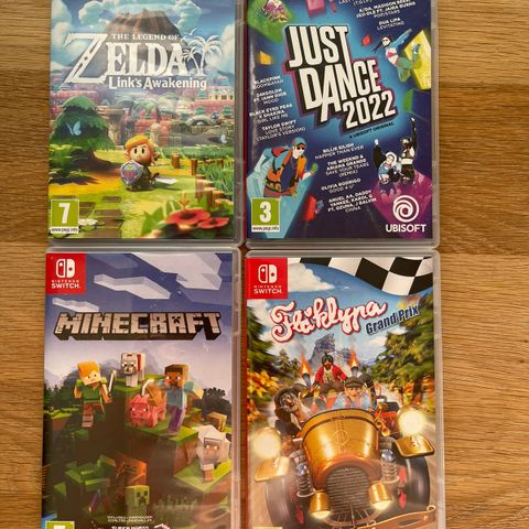 Flåklypa, Minecraft, Zelda og Just dance. - Nintendo Switch