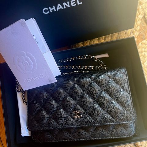 Chanel wallet on chain - silver