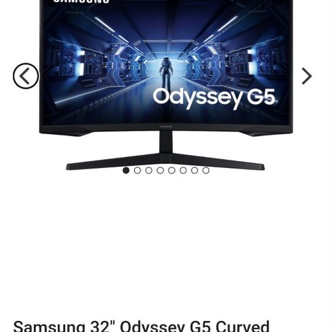 Samsung 32" Odyssey G5 Curved