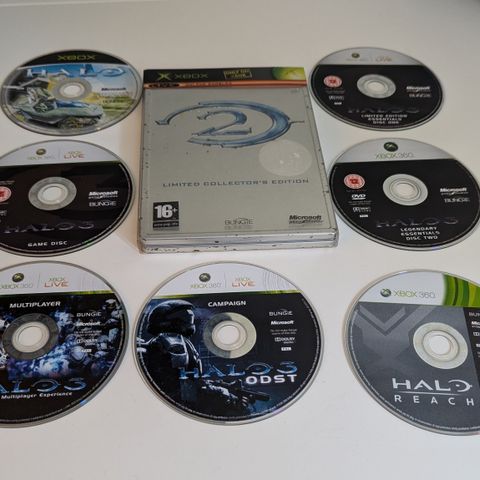 Halo spill. Xbox og Xbox 360