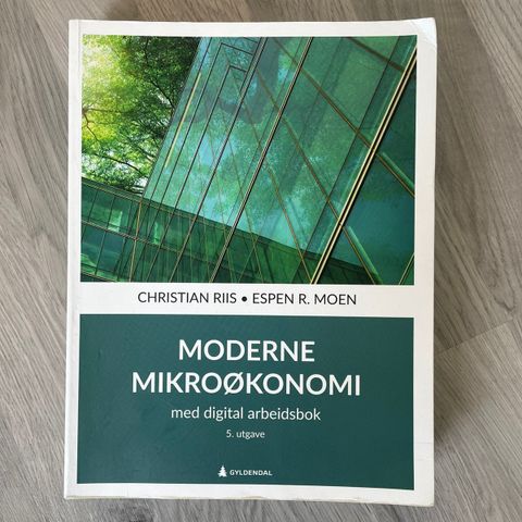 Pensumbok samfunnsøkonomi (UIB), moderne mikroøkonomi