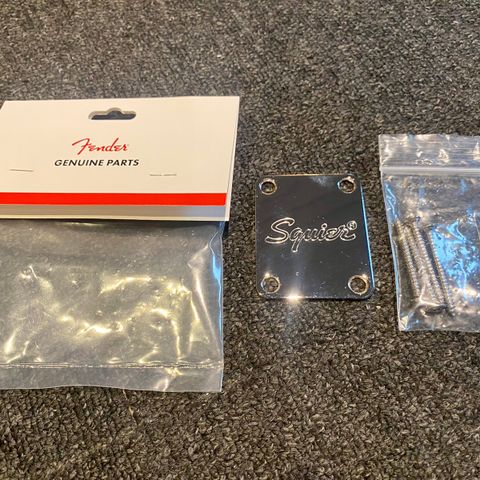 Squier gitar / bass neck plate