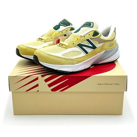 New Balance 990V6 Gul/Grønn Størrelse 42