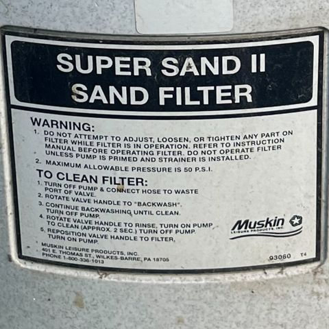 Sandfilter til basseng