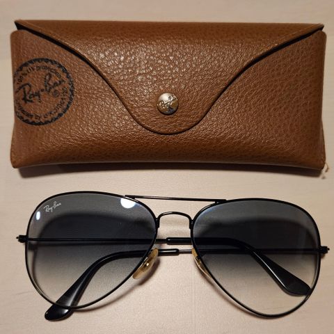 Ray Ban Aviator solbrikker i L