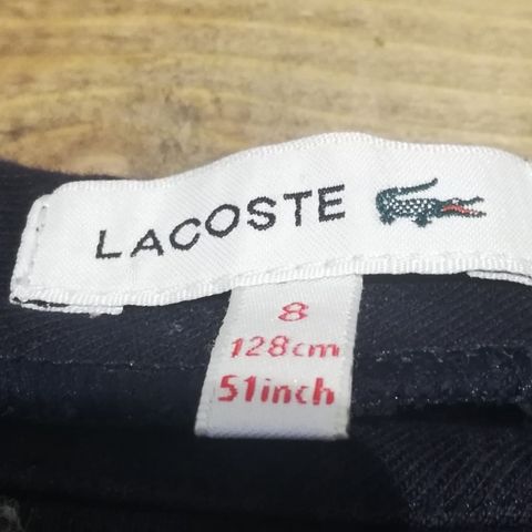 Lacoste kjole 128 jente