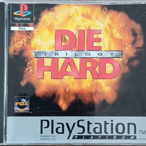 Die Hard Trilogy for PS1 Platinum, Sony Playstation 1