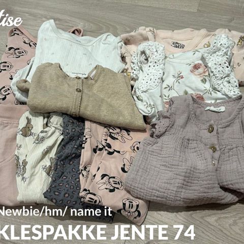 Klespakke jente strl 74