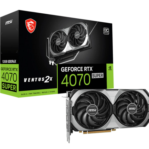 MSI GeForce RTX Ventus 2X 4070 SUPER OC vurderes solgt