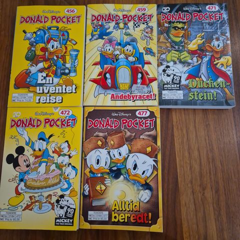 Donald pocket 456, 459, 471, 472 og 477