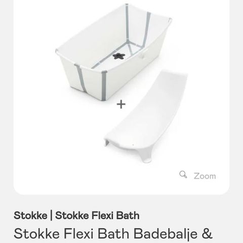 Stokke Flexi Bath Badebalje & Badestol, White