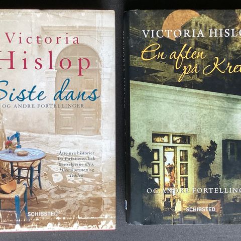 VICTORIA HISLOP - 2 MEGET FLOTTE bøker «SISTE DANS» «EN AFTEN PÅ KRETA»