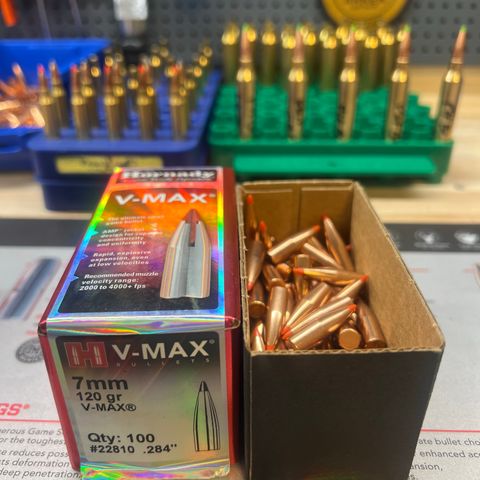 Hornady V-max 120gr 7mm