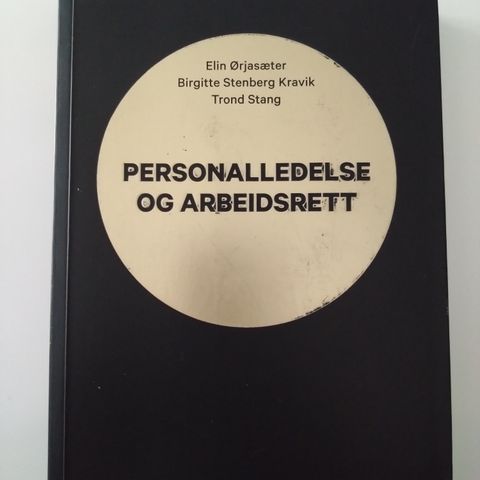 Personalledelse og arbeidsrett