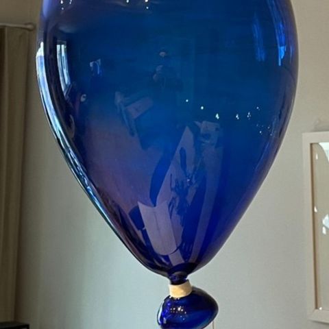 Murano,Venezia, munnblåst ballong, 40 cm, signert