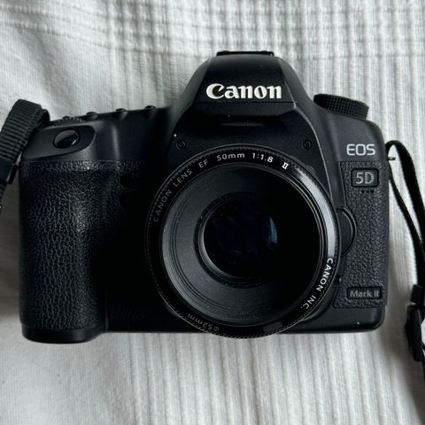 Canon 5d mark 2 +objektiver og ekstra utstyr