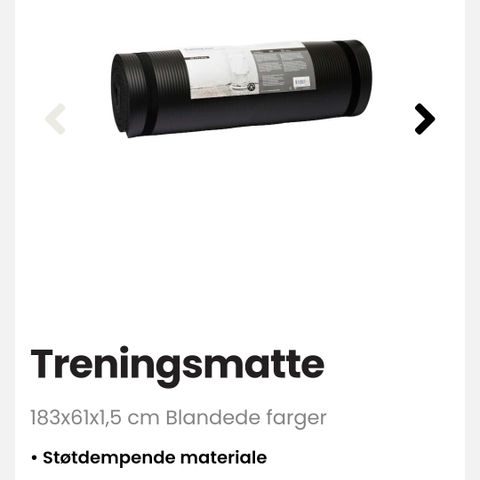 Treningsmatte